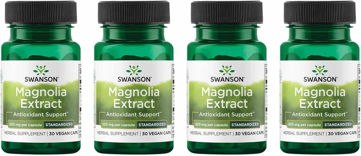 Swanson Magnolia Bark 200 mg - 30 Vegetable Capsules - görsel 7