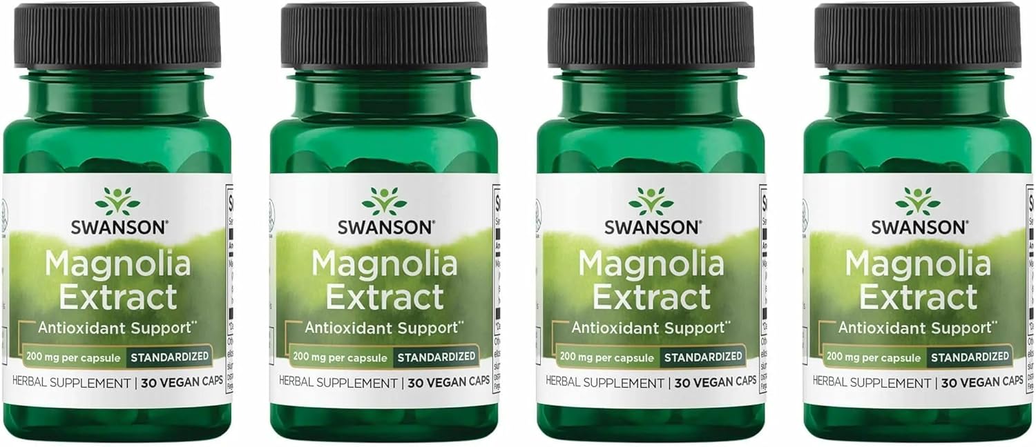 Swanson Magnolia Bark 200 mg - 30 Vegetable Capsules - görsel 7