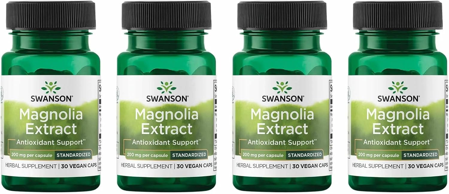Swanson Magnolia Bark Supplement – 200mg, 60 Vegetarian Capsules (2 Pack) - görsel 7