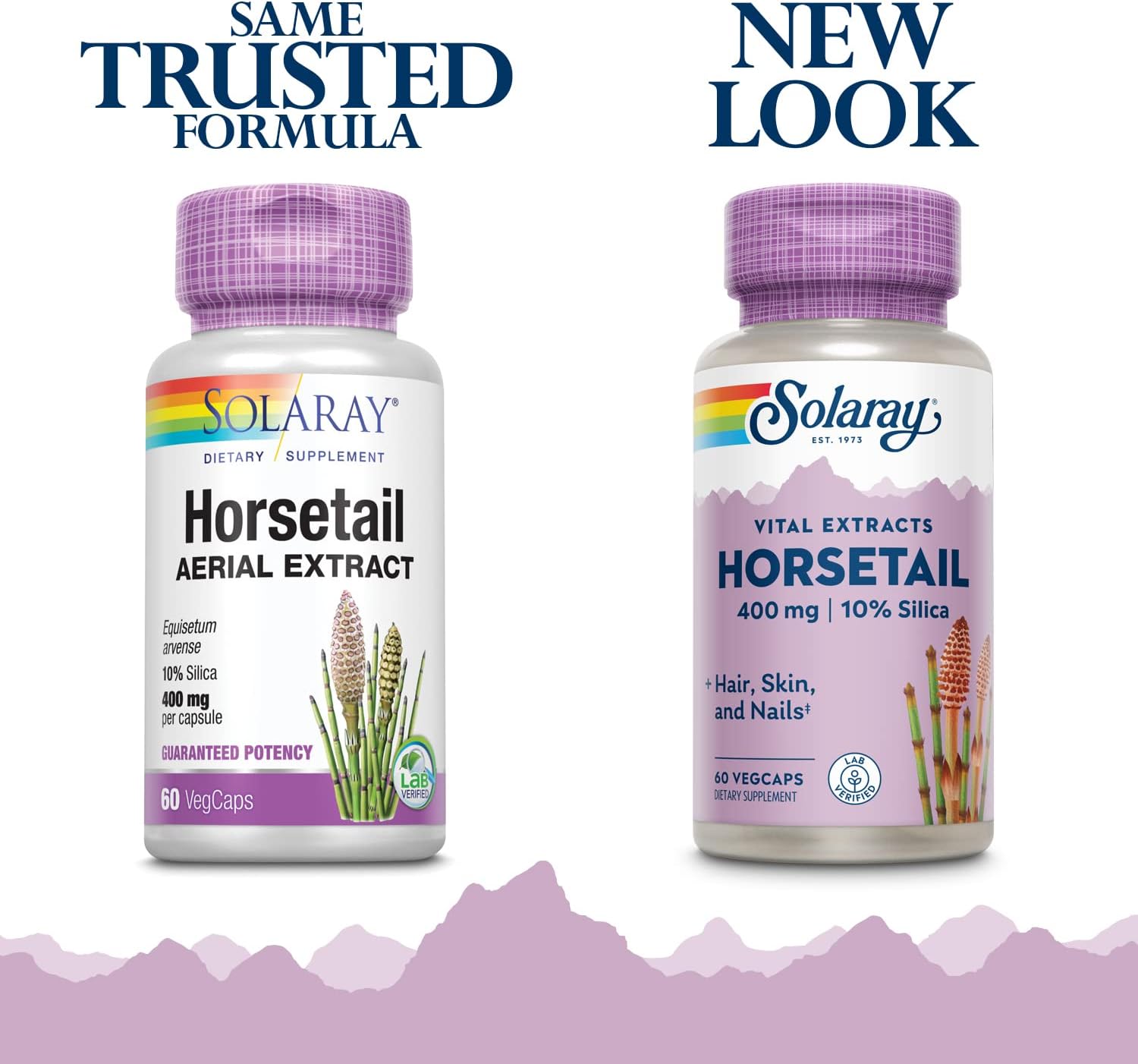 SOLARAY Standardised Potency Horsetail Aerial Extract, 400mg, 60 Vegan Capsules - görsel 2