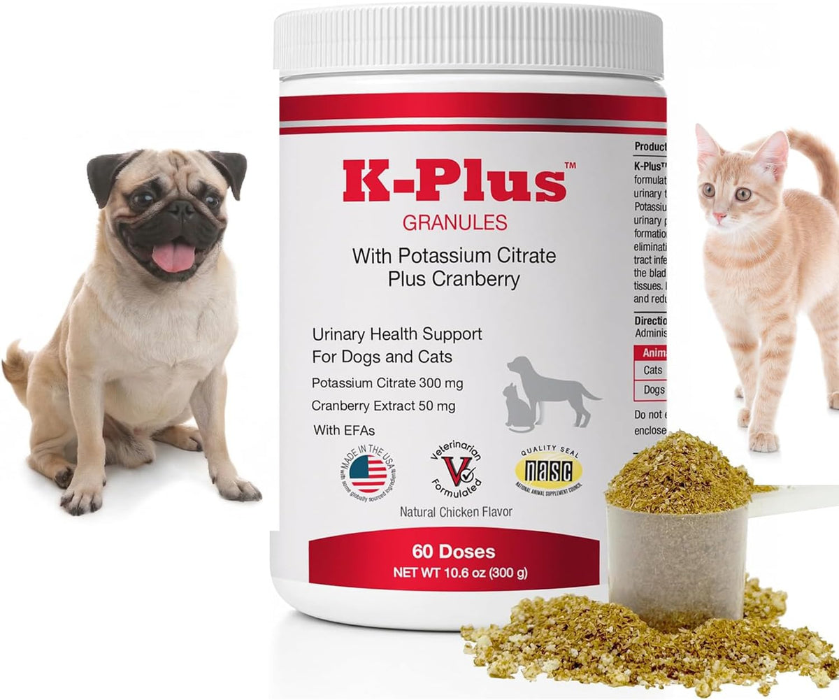 K-Plus Potassium Citrate + Cranberry Granules for Dogs & Cats - görsel 1