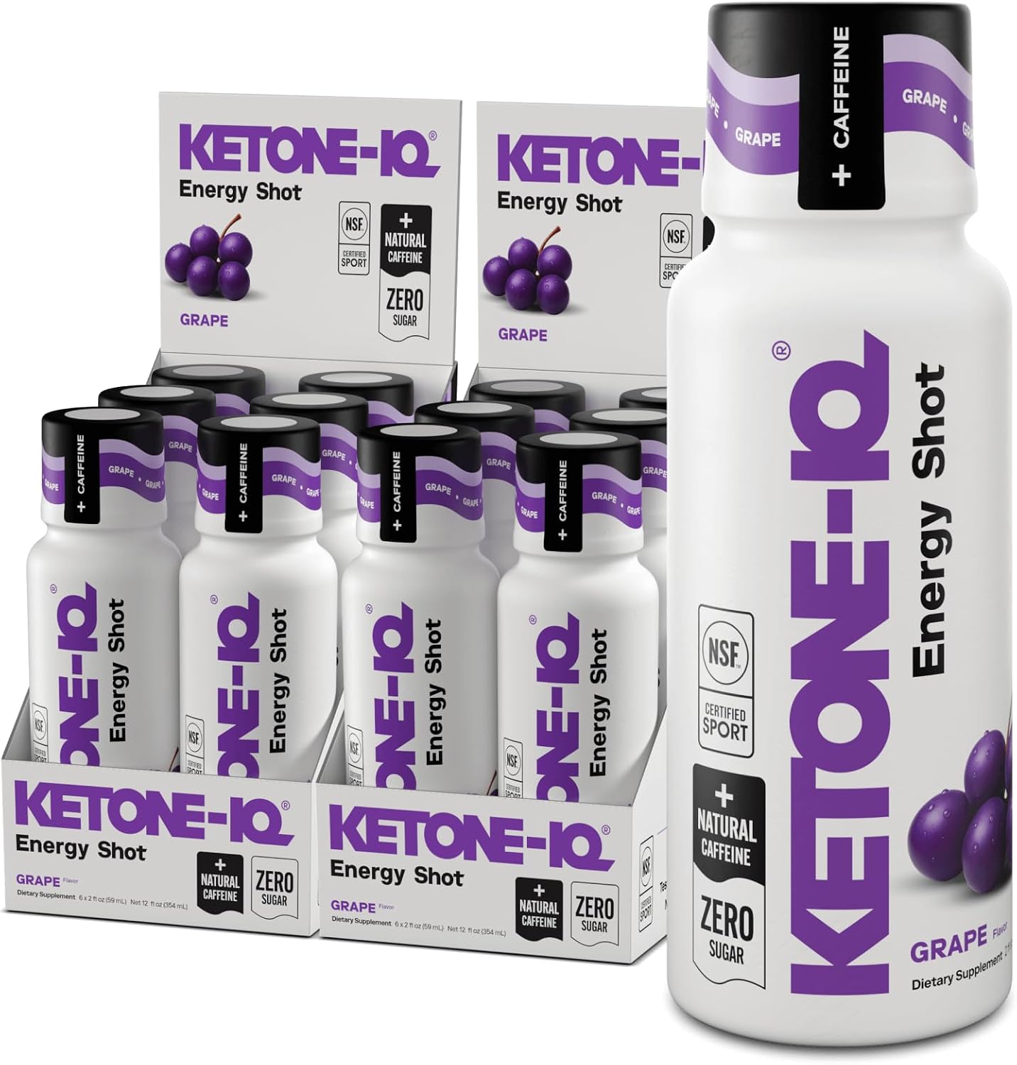 Ketone-IQ Caffeine Performance Energy Shots – Clean Energy for Focus & Endurance, 5g Ketones, 100mg Green Tea Caffeine, B Vitamins, 24 Pack (Raspberry Lemonade) - görsel 9