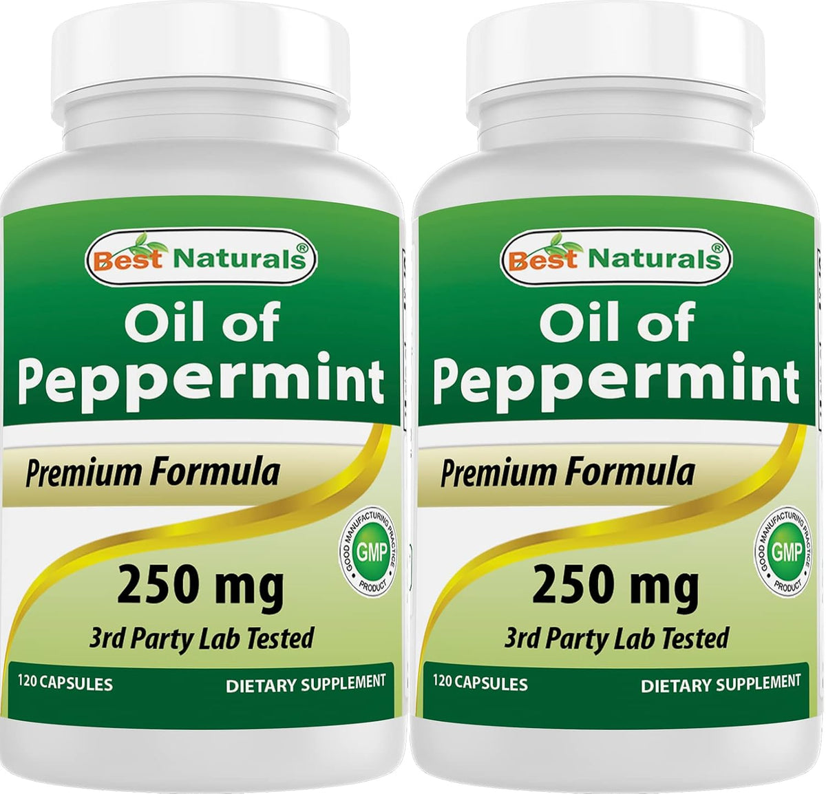 Best Naturals Peppermint Oil 250 mg - 120 Capsules (Pack of 3) - görsel 10