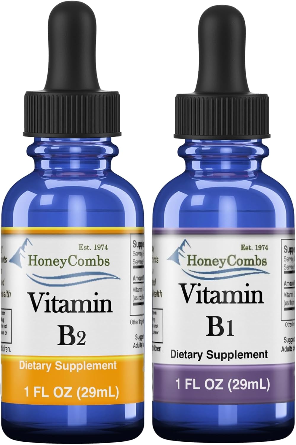 HoneyCombs High Potency Vitamin B1 (Thiamine) & B2 (Riboflavin) Drops - görsel 1