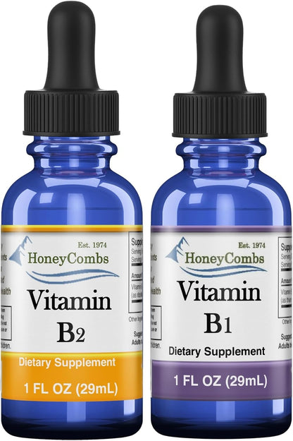 HoneyCombs High Potency Vitamin B1 (Thiamine) & B2 (Riboflavin) Drops
