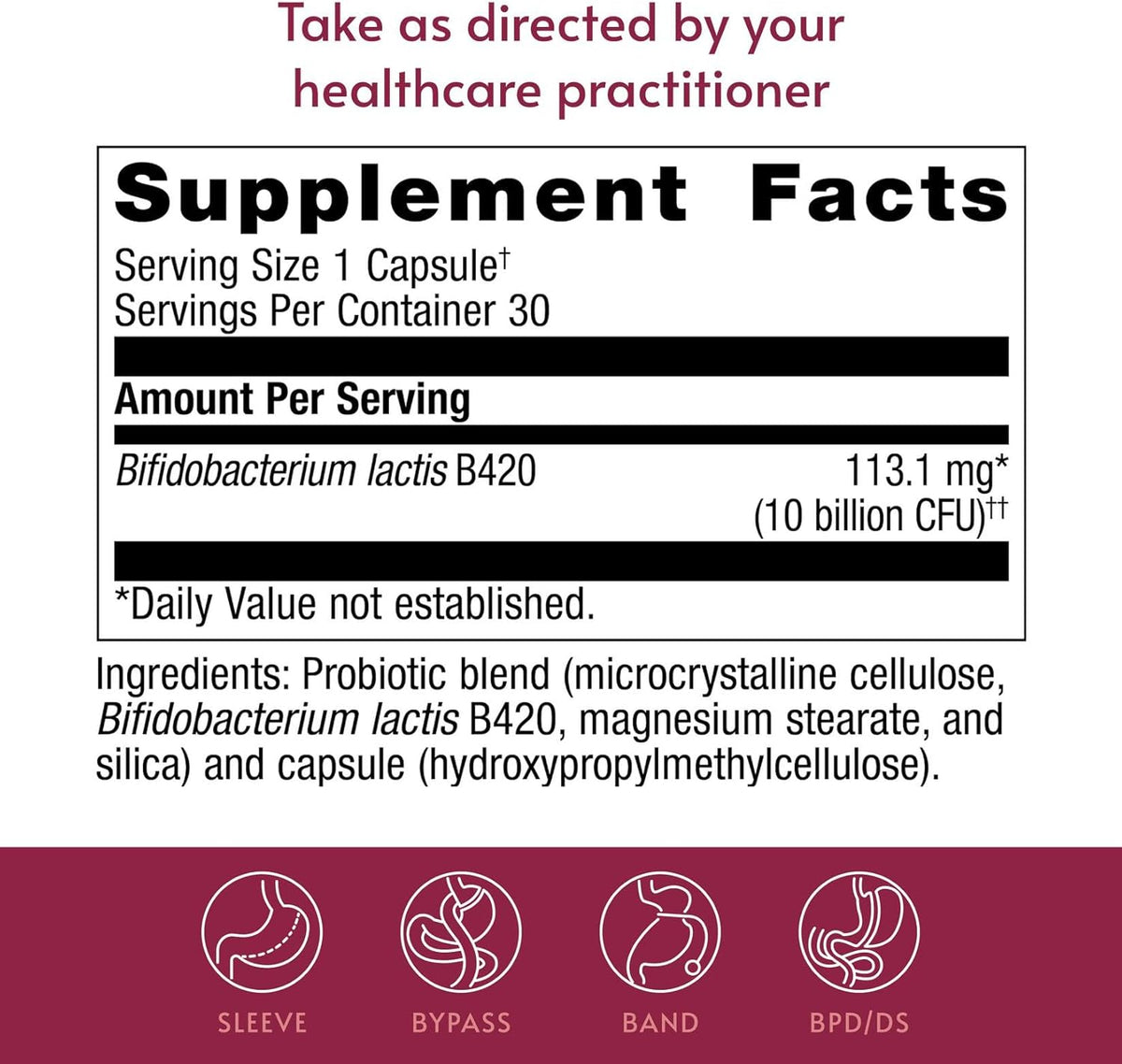 Bariatric Advantage FloraVantage Control Probiotic - 30 Capsules - görsel 4