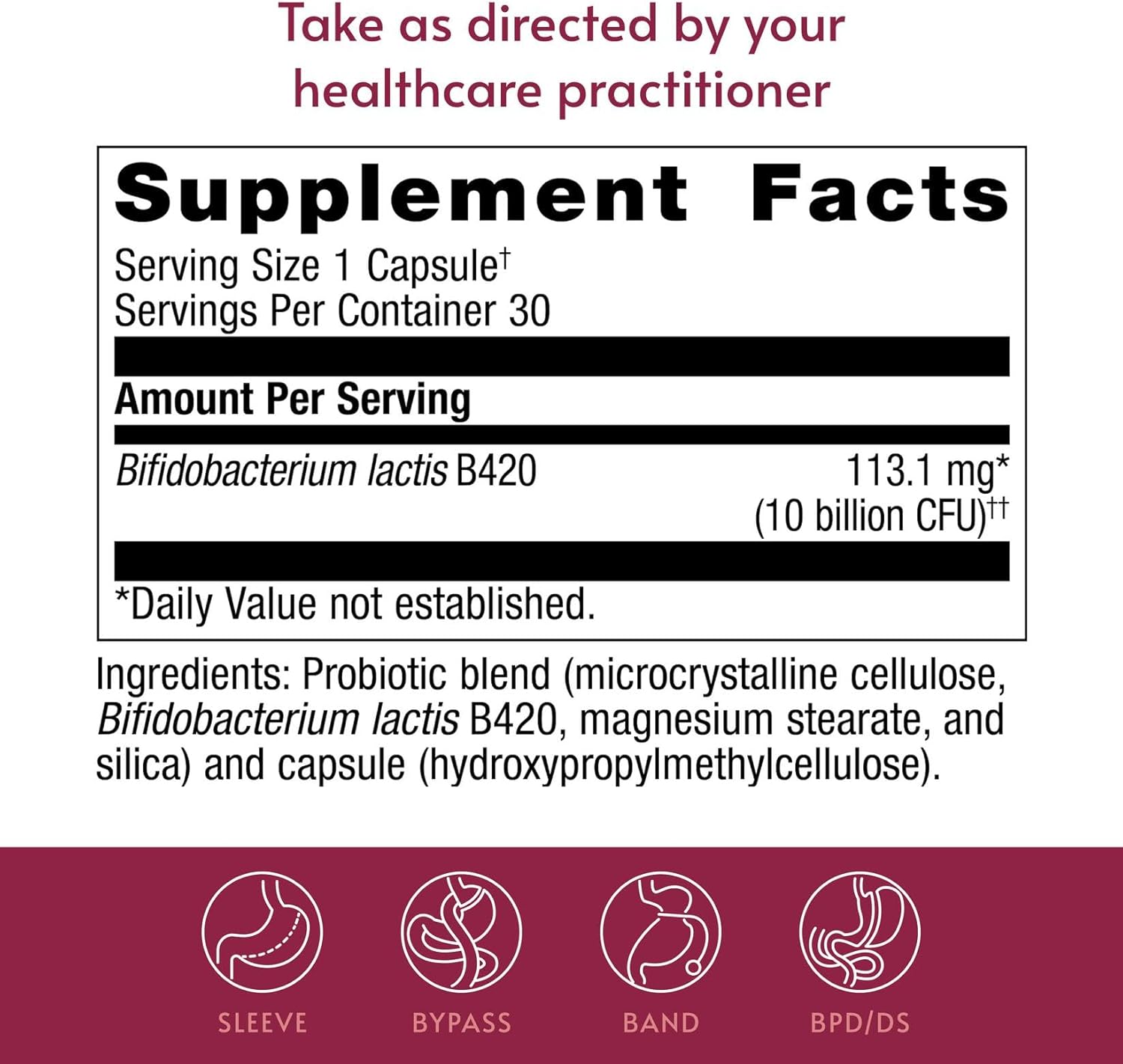 Bariatric Advantage FloraVantage Control Probiotic - 30 Capsules - görsel 4