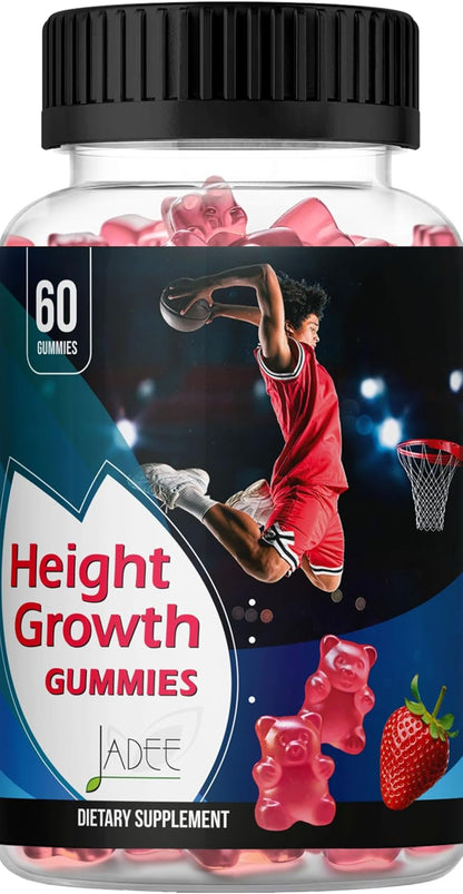 Jadee Height Growth Gummies – Calcium, Vitamin D3, K2, Magnesium, Zinc for Children and Teens