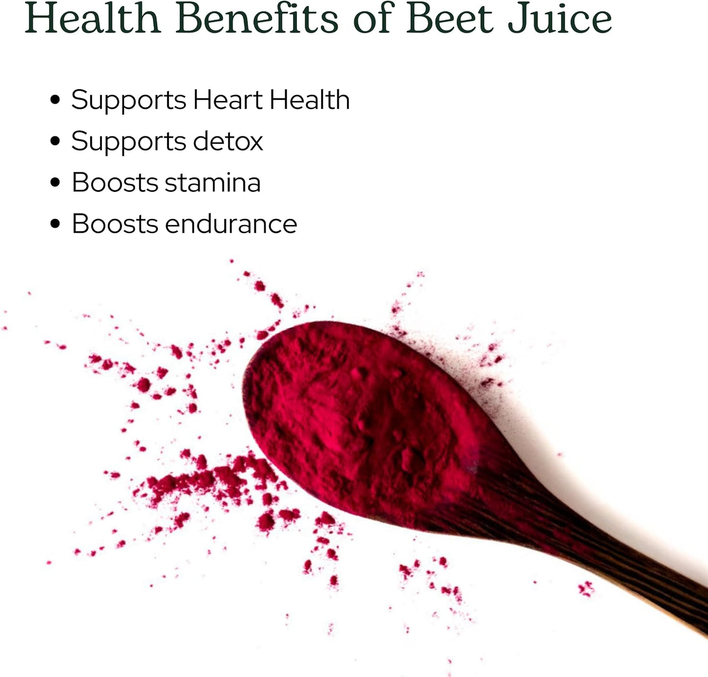 Eclectic Herb - Organic Beetroot Juice Powder | Stamina & Endurance | Cardiovascular Health, Circulation & Blood Pressure Support | Natural, Vegan, Non-GMO (3.2 oz | 90 g) - görsel 4