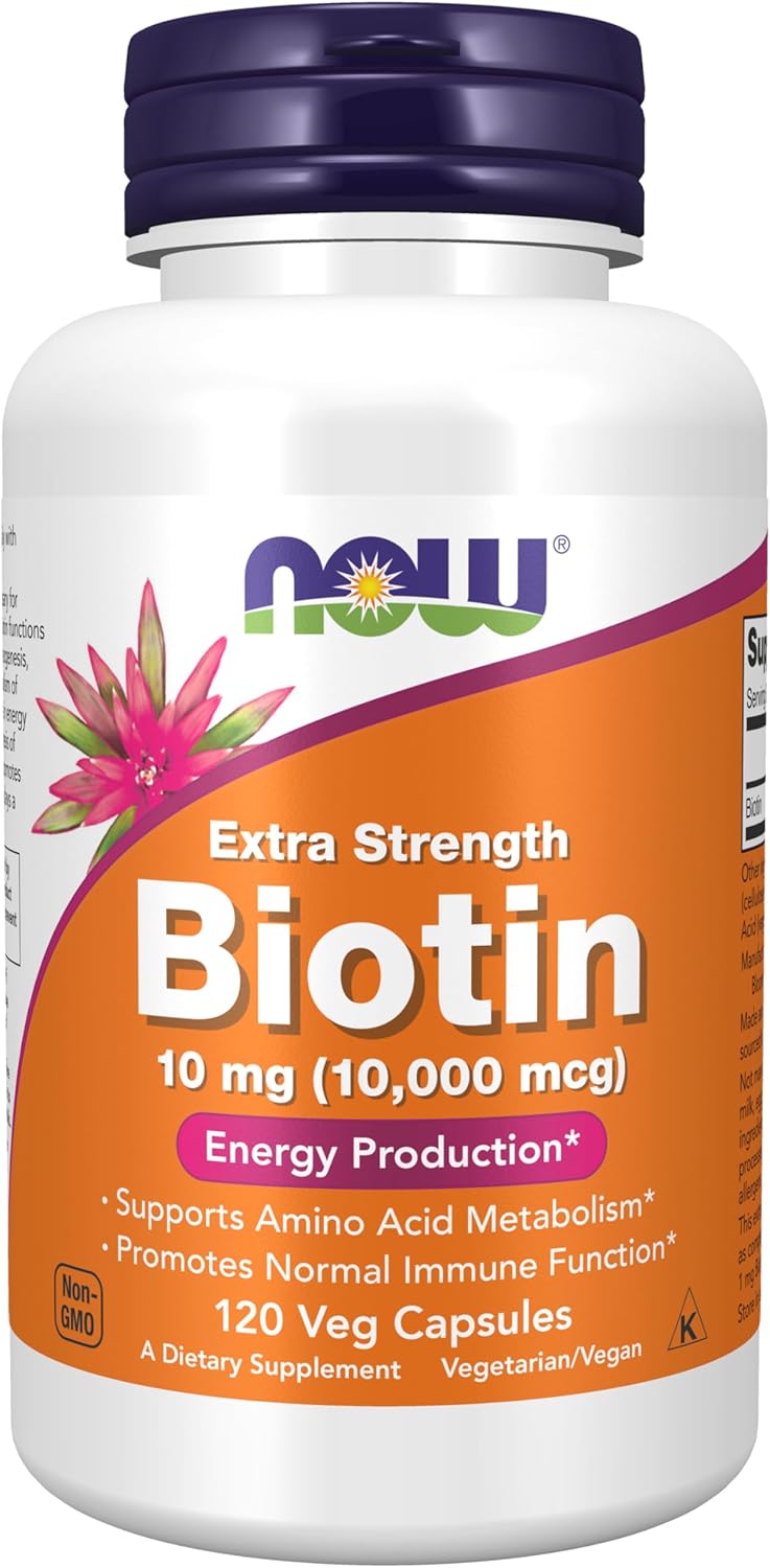 NOW Foods Biotin 1,000 mcg, 100 Capsules - görsel 9