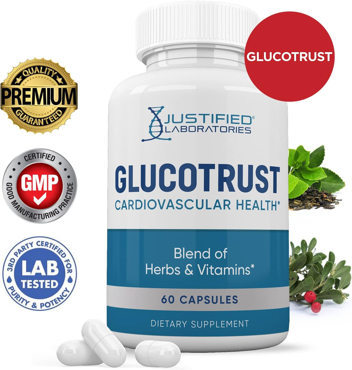 Glucotrust Advanced Formula 688mg Food Supplement (2 Pack, 120 Capsules) - görsel 2