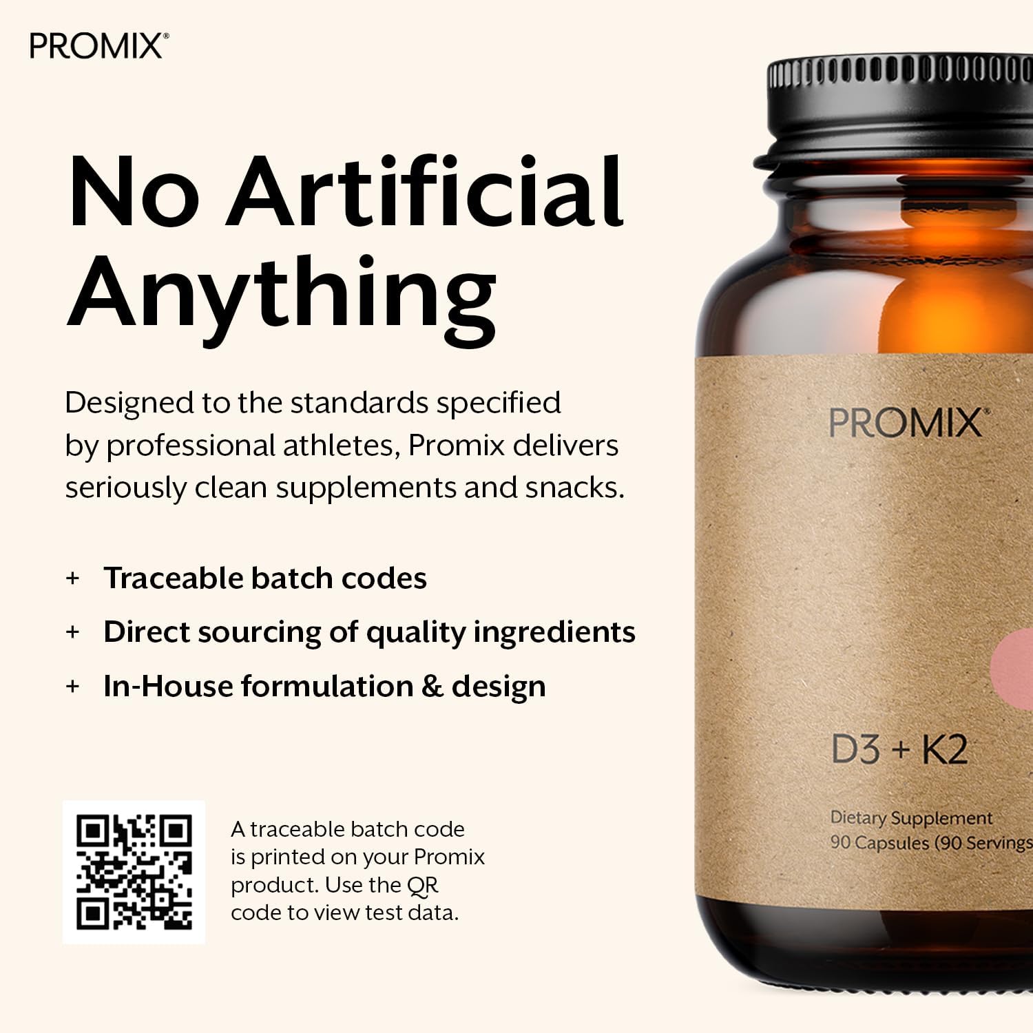 ProMix Nutrition Vitamin D3 K2 5000 IU Supplement - MK4 & MK7 - Soya and Gluten-free - 90 Capsules - görsel 5