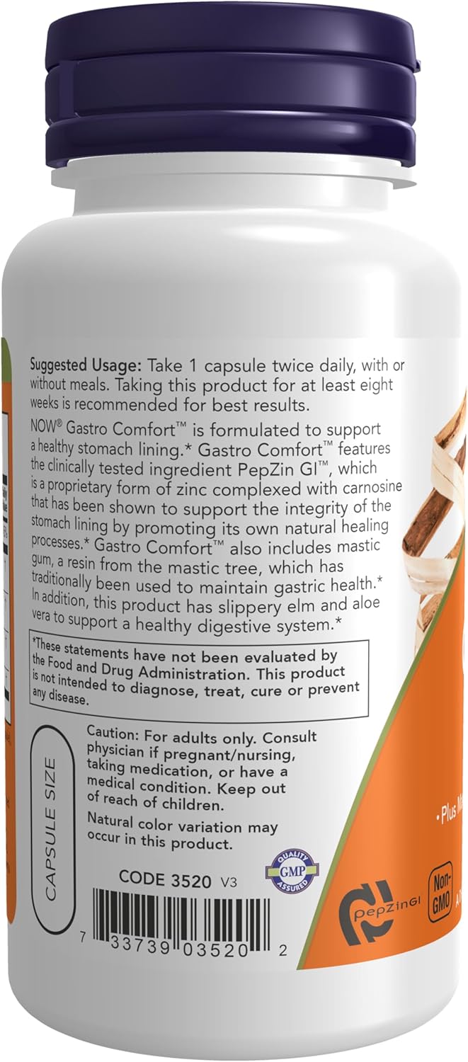 NOW Foods Gastro Comfort – 60 Veg Capsules - görsel 3