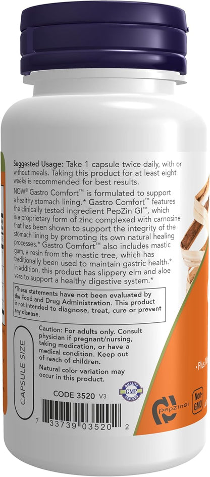 NOW Foods Gastro Comfort – 60 Veg Capsules