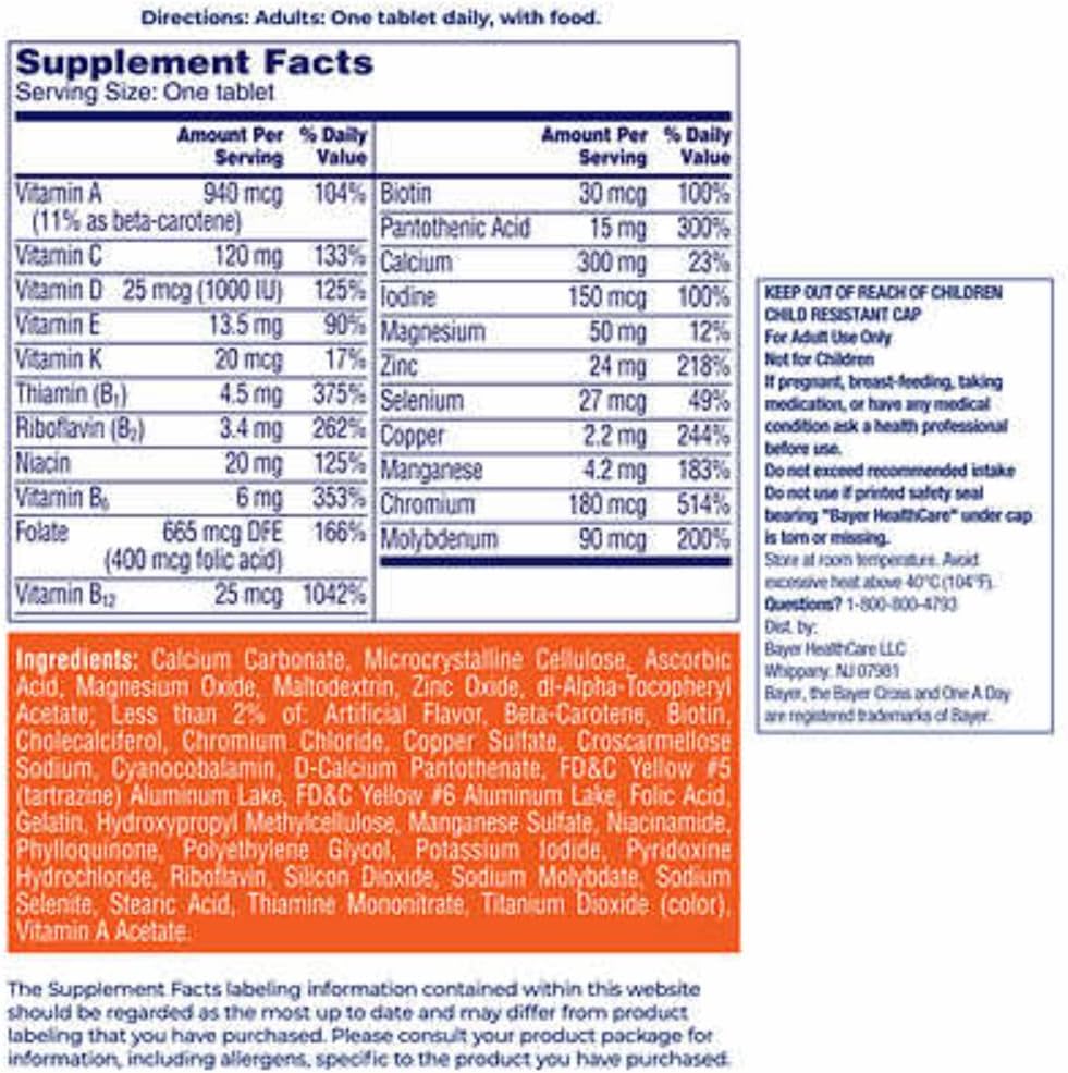 One-A-Day Women's 50+ Multivitamin, 300 Tablets - görsel 2
