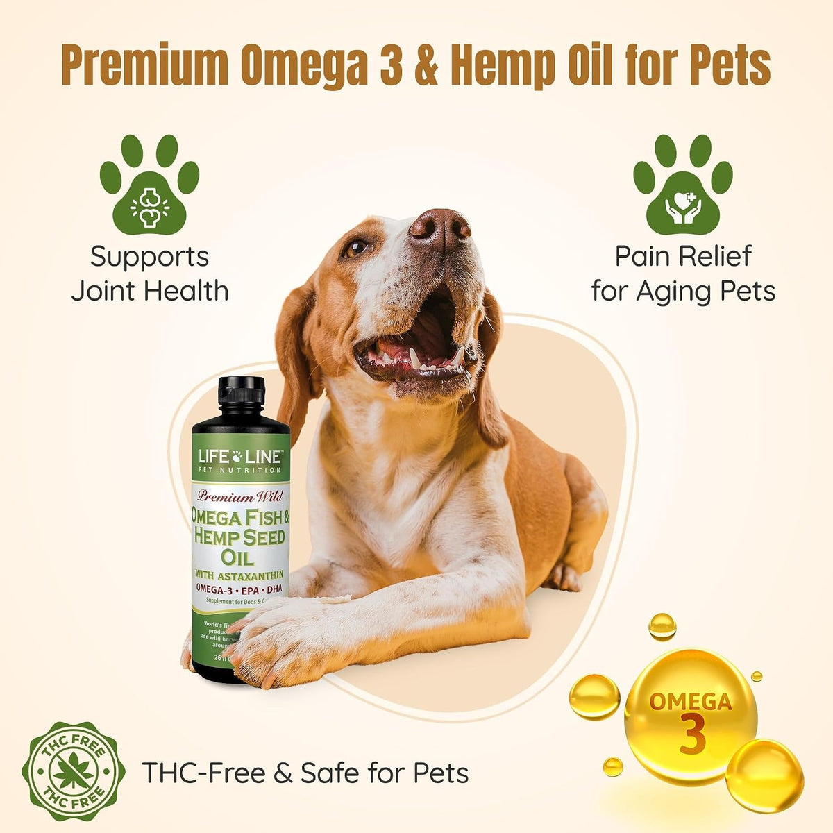 Lifeline Premium Pet Hemp Oil for Dogs & – Superior Sourcing: Menhaden fish oil is sourced from wild-caught fish, – Image 2