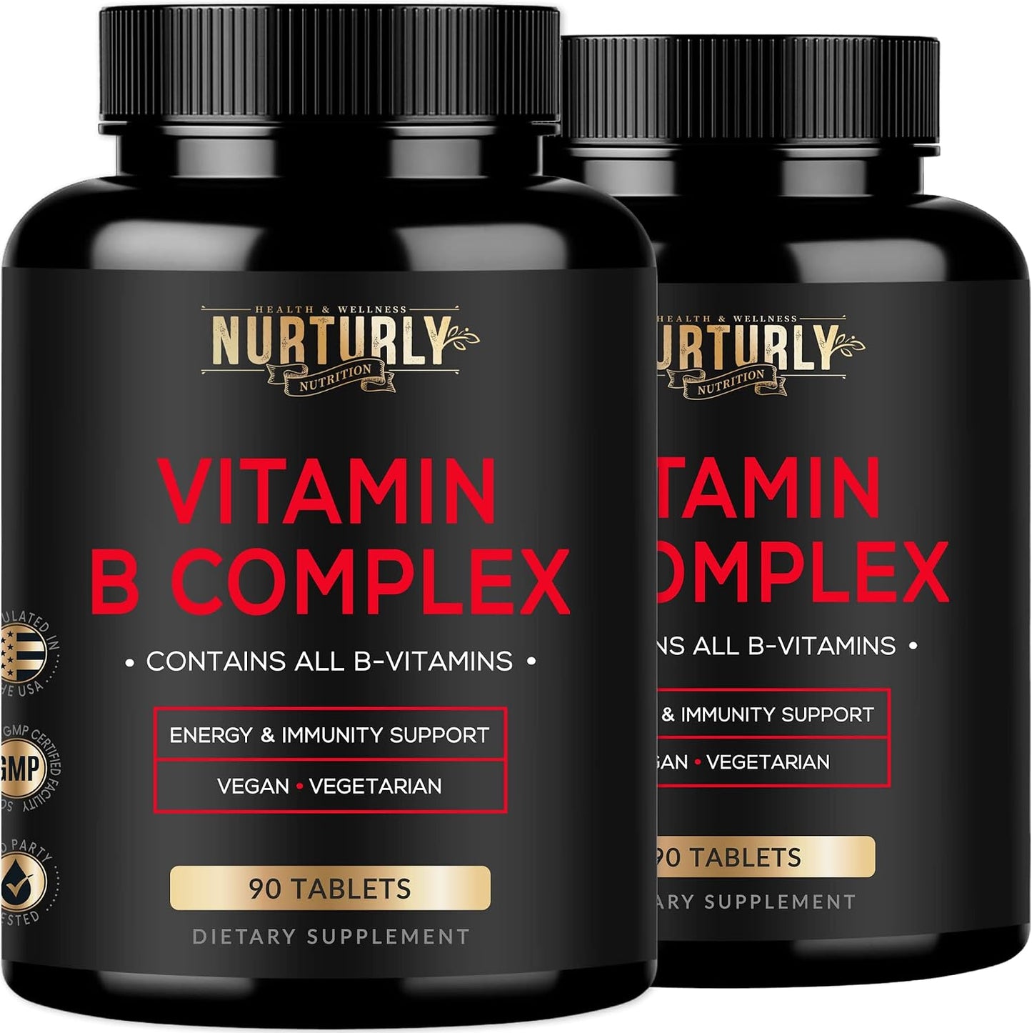 Vitamin B Complex with Vitamin C – Essential B Vitamins for Energy Release, Immune Function & Psychological Wellbeing (90 Capsules) - görsel 8