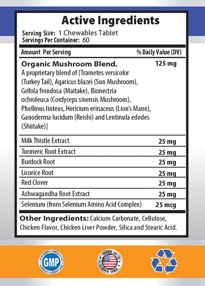 PET Immune Support – Natural Turmeric and Milk Thistle Supplement for Dogs and Cats – 120 Chewable Tablets (2 Bottles)