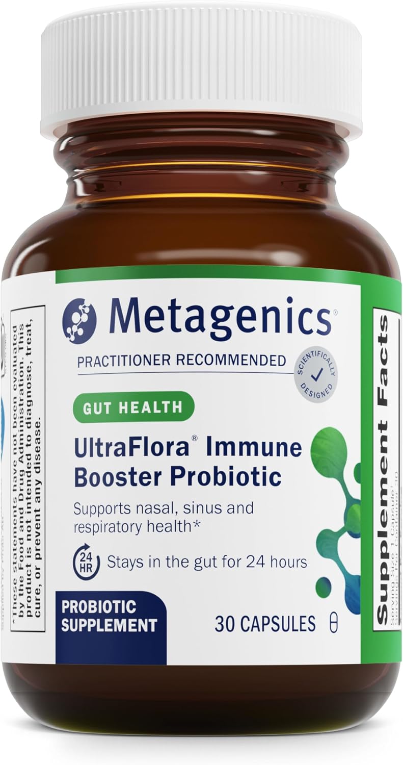 Metagenics UltraFlora Immune Booster Probiotic - 30 Vegetarian Capsules - görsel 1