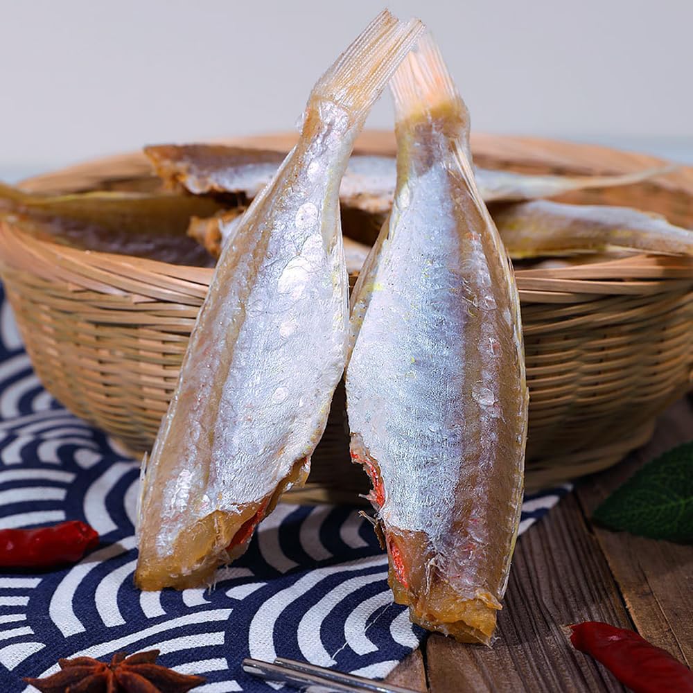 CHEWYZ Dried Fish Dried Red Shirt Fish Dried Seafood Redwood Fish (250 g) - görsel 4