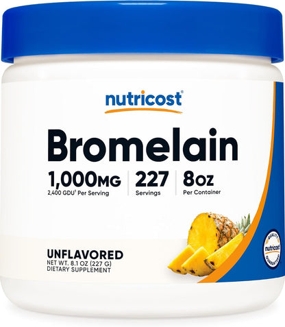 Nutricost Bromelain Powder 4 oz - Non-GMO, Vegetarian, Gluten-free