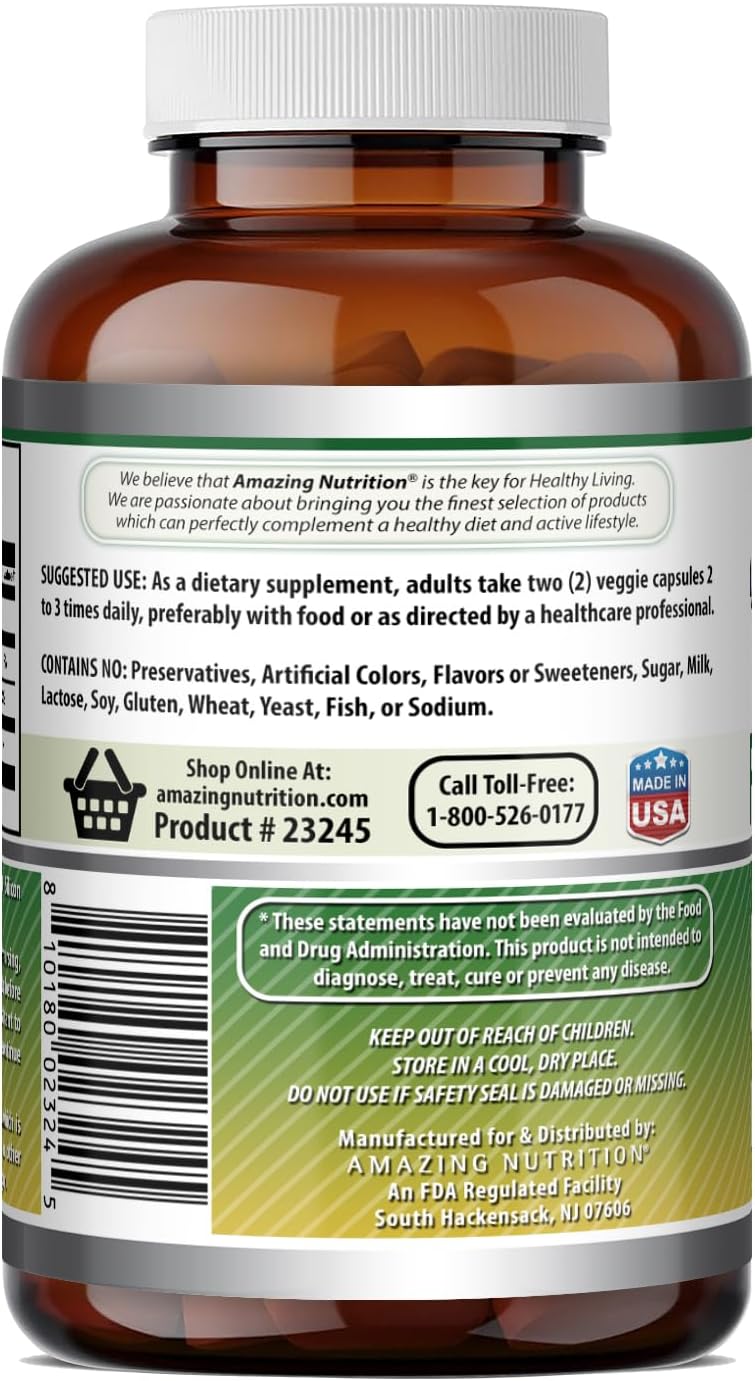 Amazing Formulae Fenugreek Seed 1220 mg - 180 Veggie Capsules - Non-GM, Gluten-free Food Supplement - görsel 4