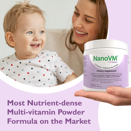 NanoVM 1-3 Years Allergen-Free Multivitamin Powder, Unflavoured, 275g
