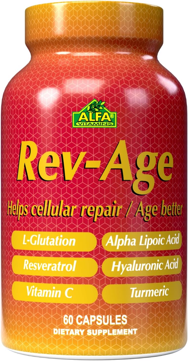 ALFA VITAMINS Rev-Age Cellular Repair Supplement - 60 Capsules - görsel 1