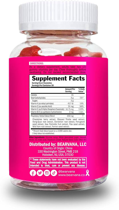 BEARVANA Women's Multivitamin Gummies - Berry Flavour - 60 Gummies