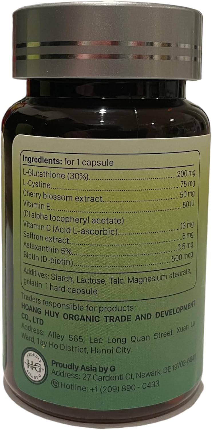 Sadi Beauty Saffron Extract Capsules with L-Glutathione, Vitamin C & E – Brighten Skin Tone, Reduce Dark Spots (30 Capsules) - görsel 2