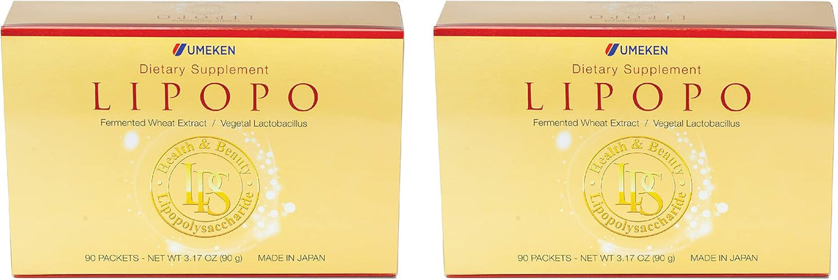 Umeken Lipopo - Lipopolysaccharide, Beta-glucan, Lactic Acid Bacteria & Vitamin C - 90 Packets (3 Month Supply) - görsel 8