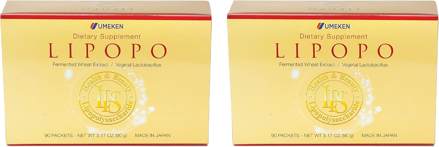 Umeken Lipopo - Lipopolysaccharide, Beta-glucan, Lactic Acid Bacteria & Vitamin C - 90 Packets (3 Month Supply) - görsel 8