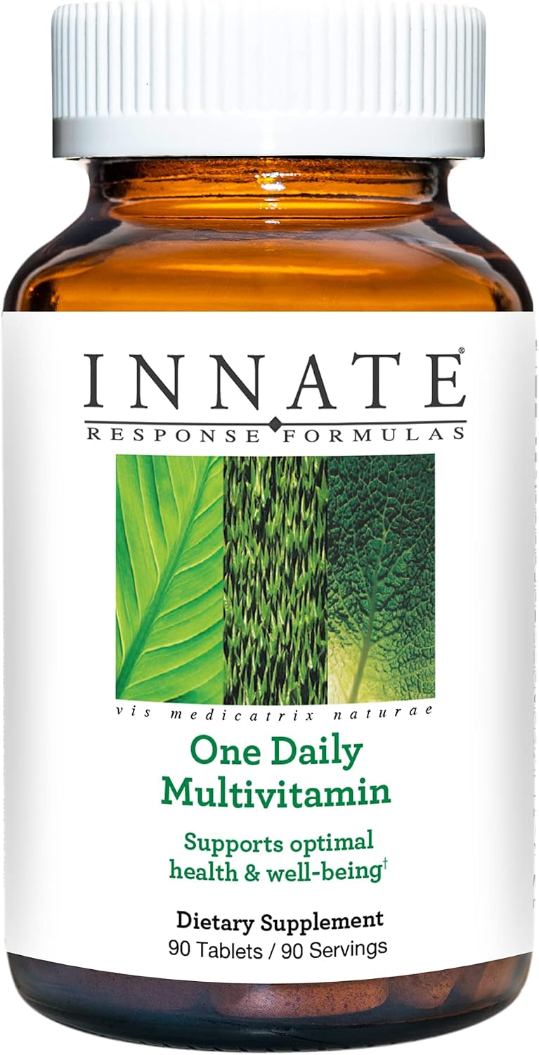 INNATE Response Formulae One Daily Multivitamin for Women and Men – Herb-Free with Vitamin C, D3, B12, Biotin, Zinc – 90 Tablets - görsel 1