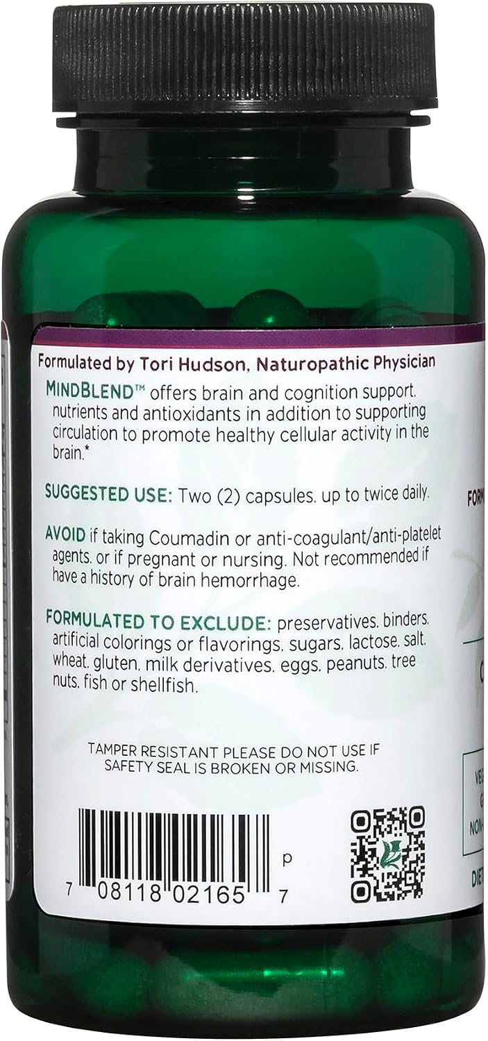 Vitanica MindBlend Brain Support, Vegan, 60 Capsules - görsel 3