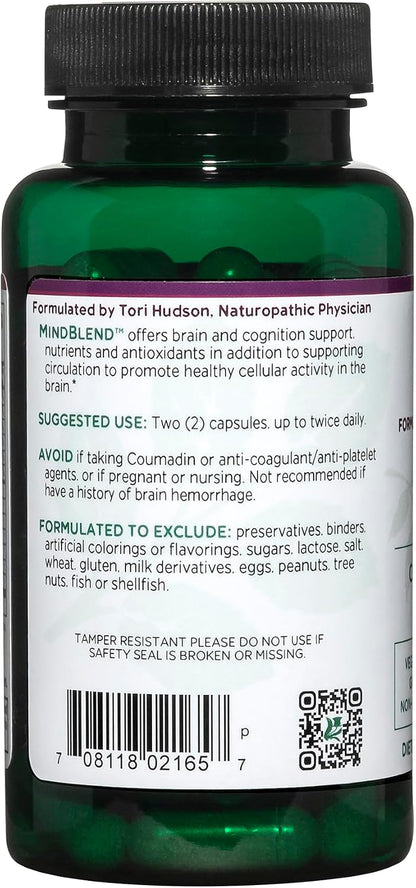 Vitanica MindBlend Brain Support, Vegan, 60 Capsules