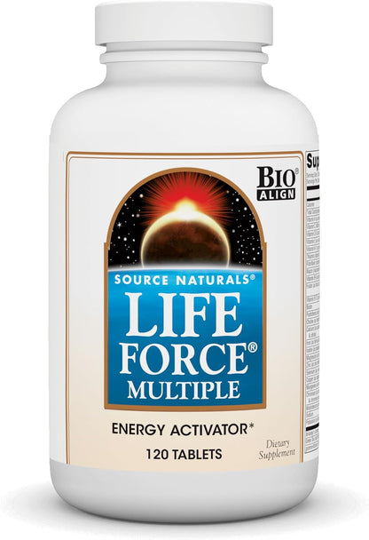 Source Naturals Life Force Multiple Daily Multivitamin – High-Strength Essential Vitamins & Minerals – 30 Tablets