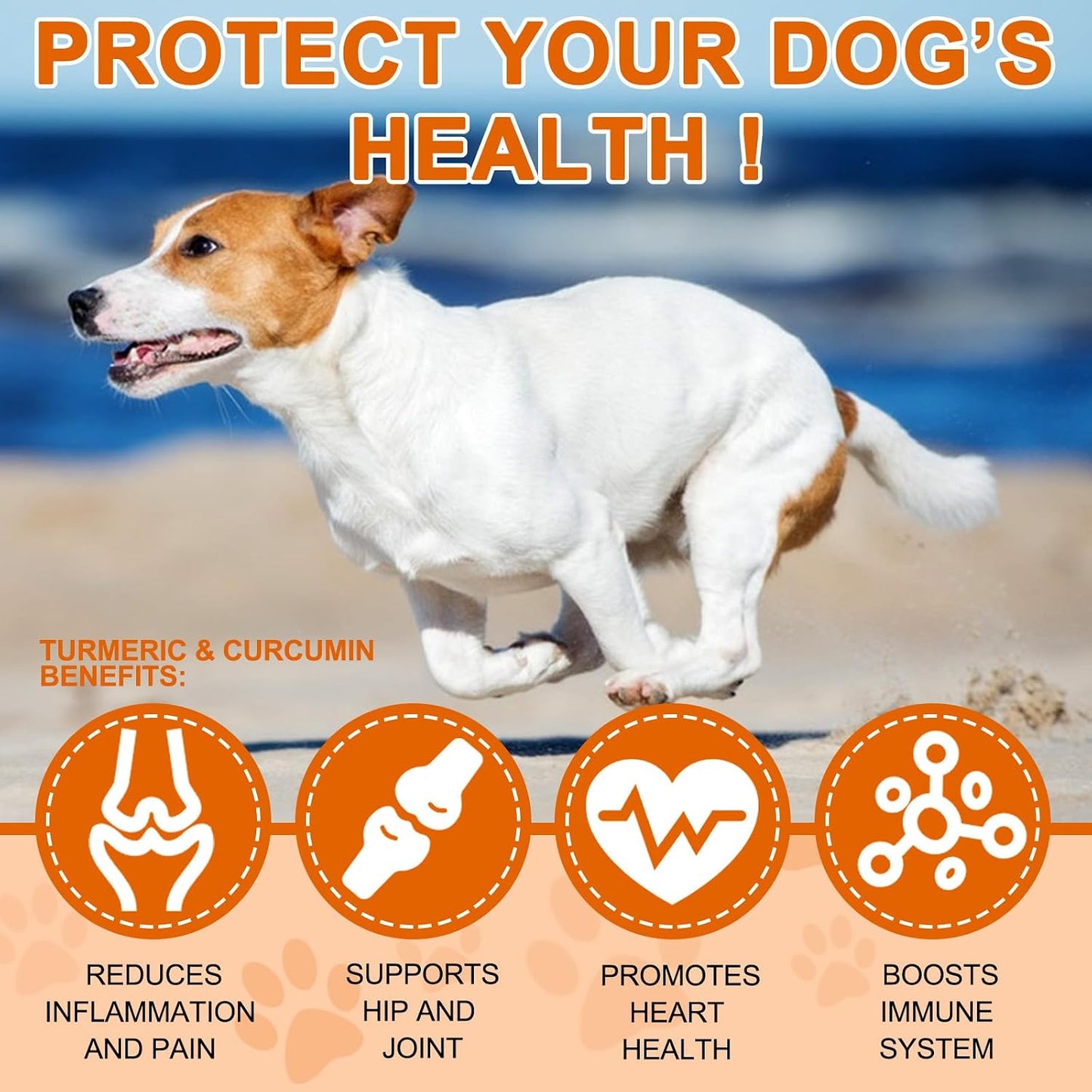 ALIVO Turmeric for Dogs - 180 Turmeric Curcumin Tablets - görsel 5