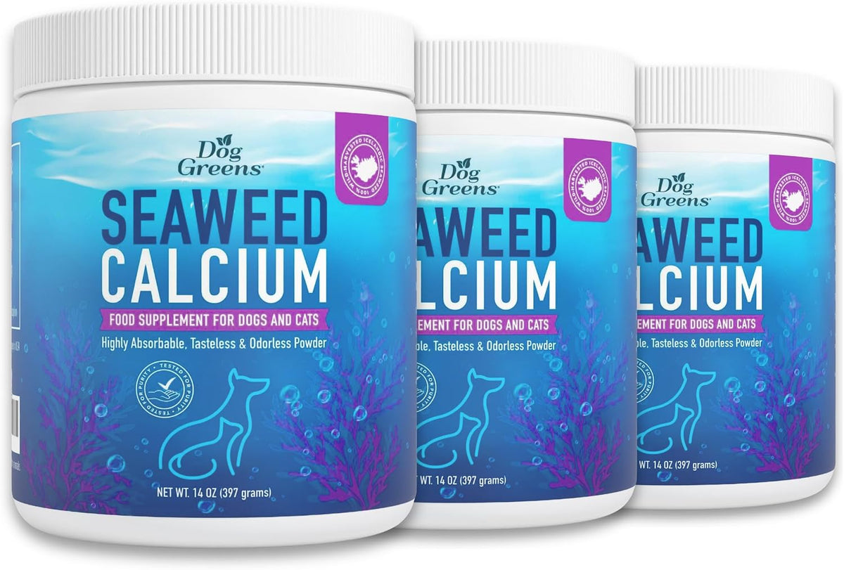 Seaweed Calcium Supplement for Dogs & Cats - 397 g (3-Pack) - Dog Greens - görsel 1