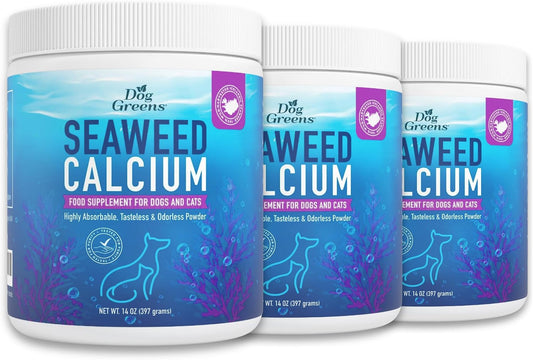 Seaweed Calcium Supplement for Dogs & Cats - 397 g (3-Pack) - Dog Greens