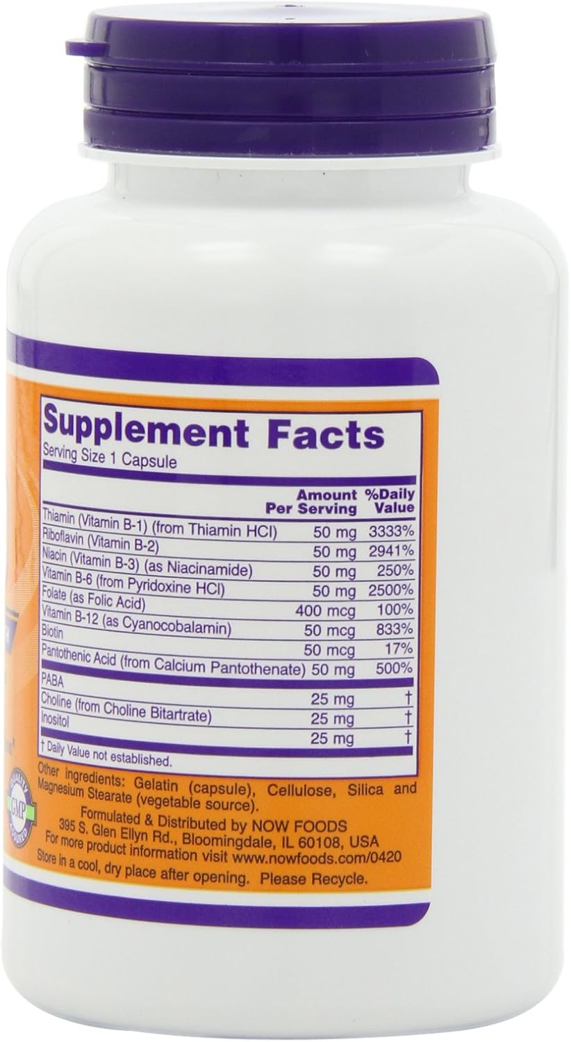 NOW B-50 Capsules, 100 Capsules (2-Pack) - görsel 3