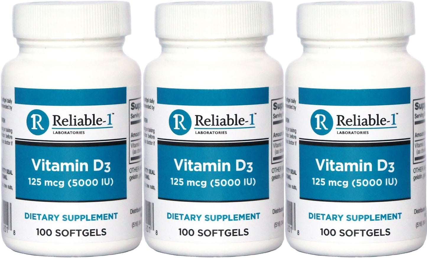 Vitamin D3 5000 IU High Potency Softgels – 100 Capsules per Bottle, Pack of 12 - görsel 5