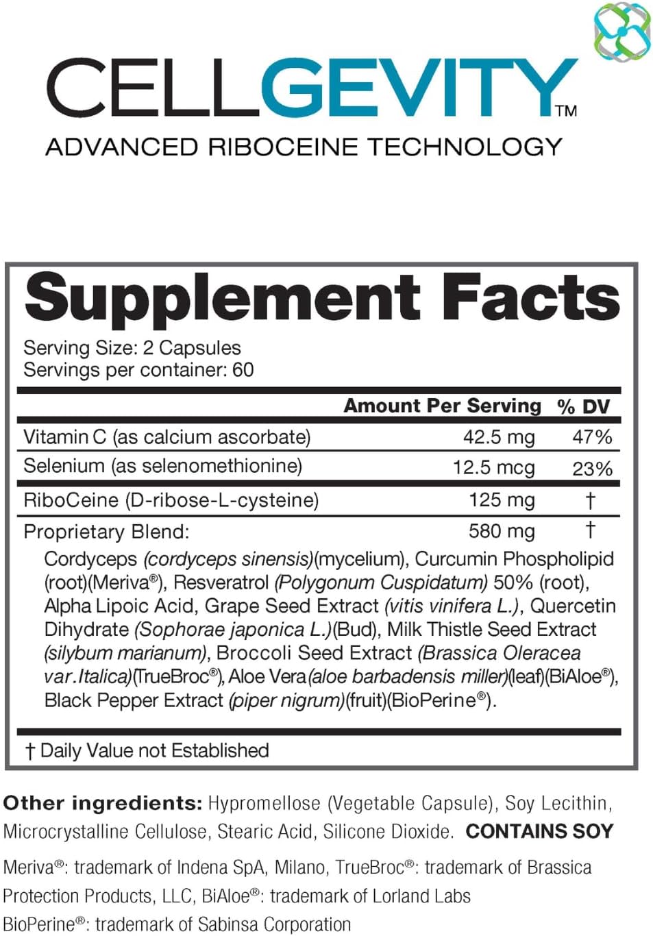 Advanced Riboceine Technology, 120 Vegetable Capsules, 60 Servings (Pack of 2) - görsel 2