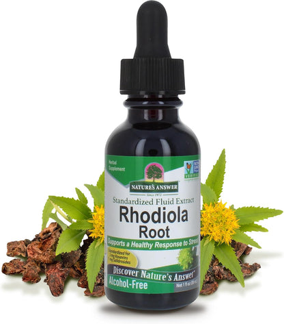 Nature's Answer Alcohol-Free Rhodiola Root, 30ml, Pack of 2