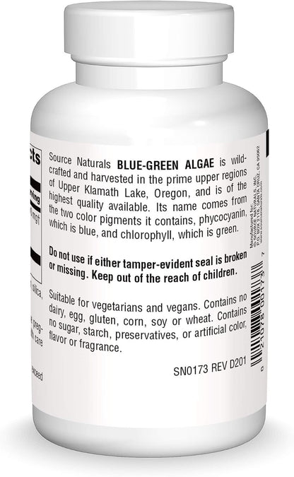 Source Naturals Blue Green Algae from Klamath Lake - 500 mg, 200 Tablets