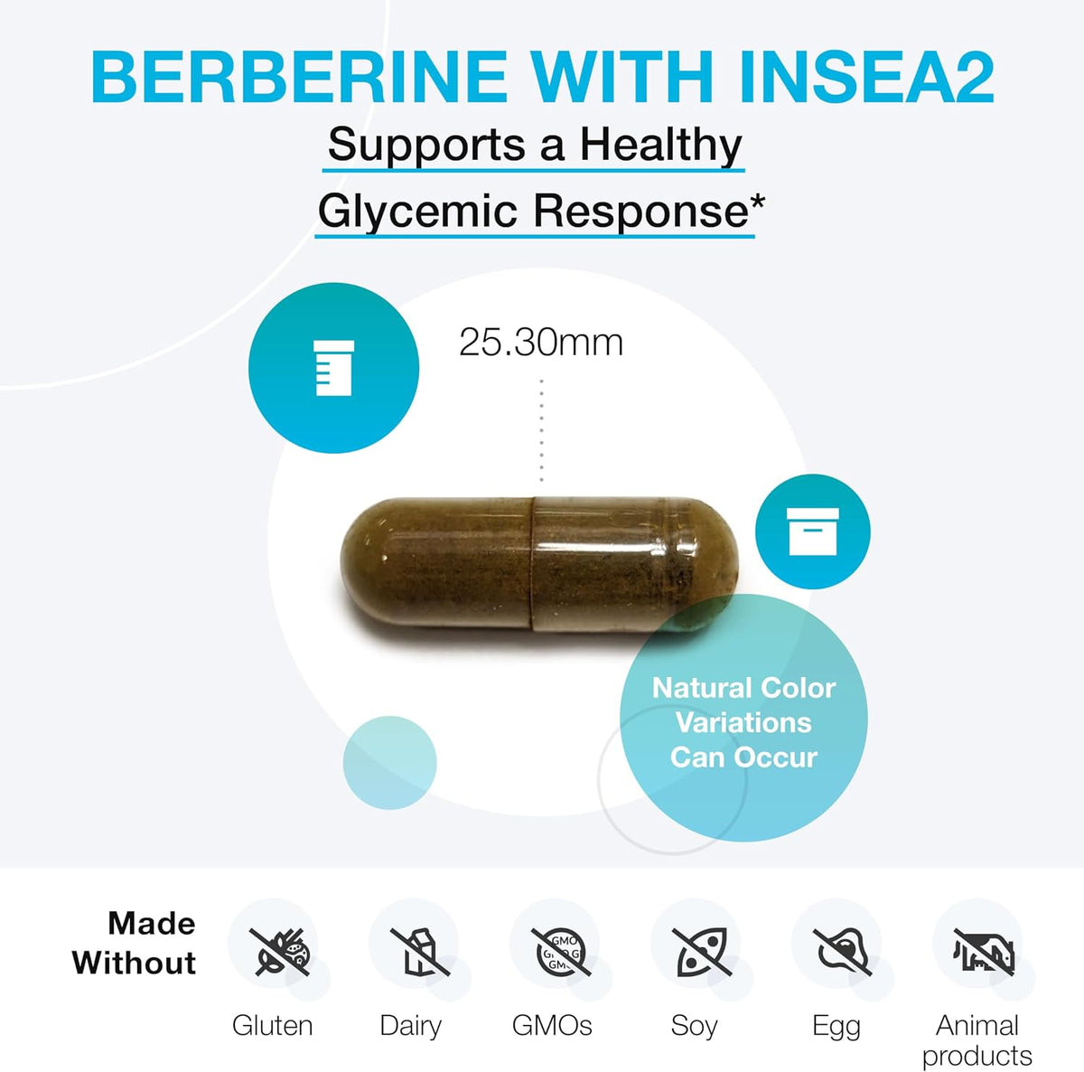XYMOGEN Berberine with InSea2 - Cellular Metabolic & Immune Support - 60 Capsules - görsel 2