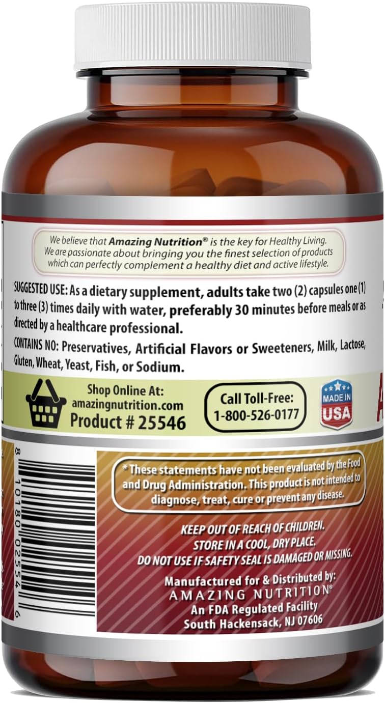 Amazing Formulae Apple Pectin 1400 mg – 120 Capsules (Non-GMO, Gluten-Free) - görsel 4