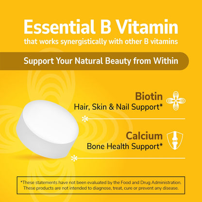 21st Century Biotin Tablets, 10,000 mcg, Unflavoured, 120 Tablets