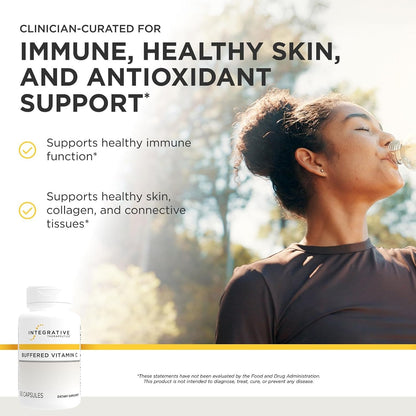 Integrative Therapeutics Buffered Vitamin C 1,000 mg with Magnesium and Calcium - 60 Vegan Capsules