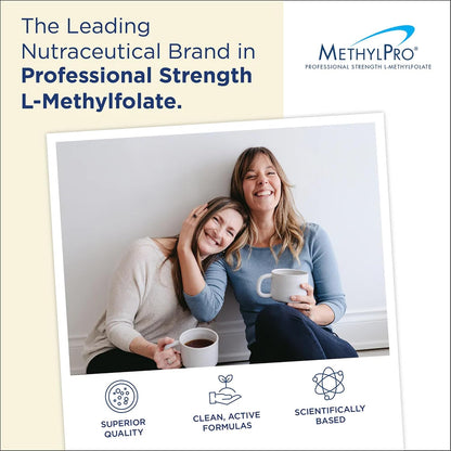 MethylPro L-Methylfolate 7.5 mg - Active Folate (5-MTHF) for Cognitive Function & Focus - 30 Capsules