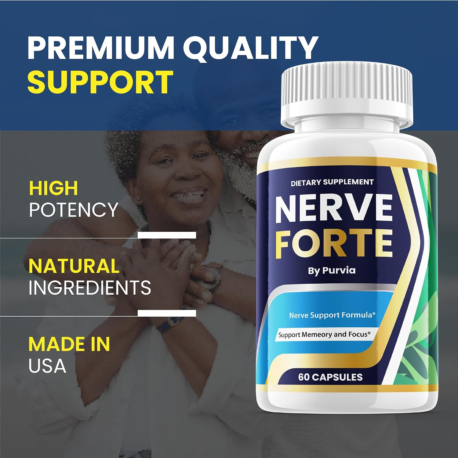 Nerve Forte Capsules – Advanced Strength Formula for Overall Wellbeing Support (120 Capsules) - görsel 4